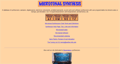 Desktop Screenshot of microtonal-synthesis.com