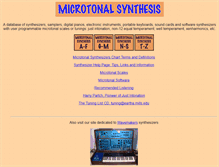 Tablet Screenshot of microtonal-synthesis.com